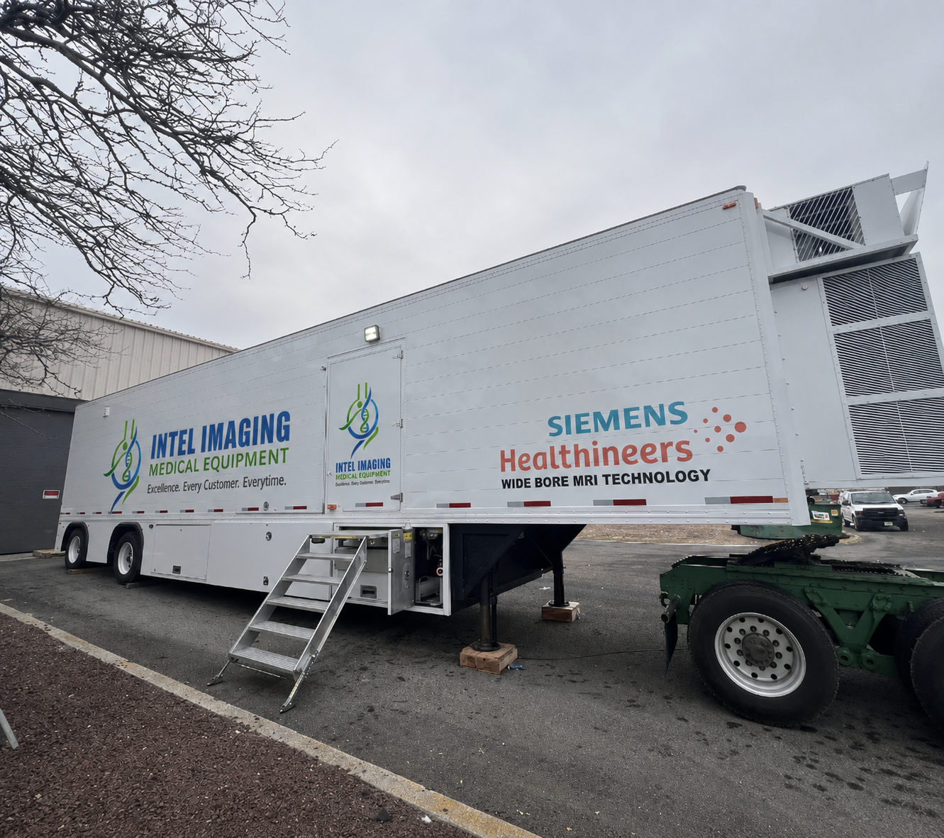 Intel Imaging mobile MRI rental trailer
